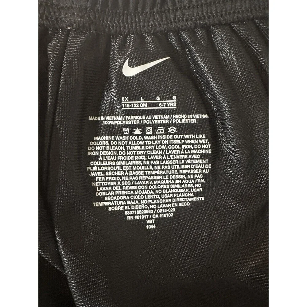 Nike Girl's Classic Mesh Shorts (Little Kids) Black 6X Little new‎